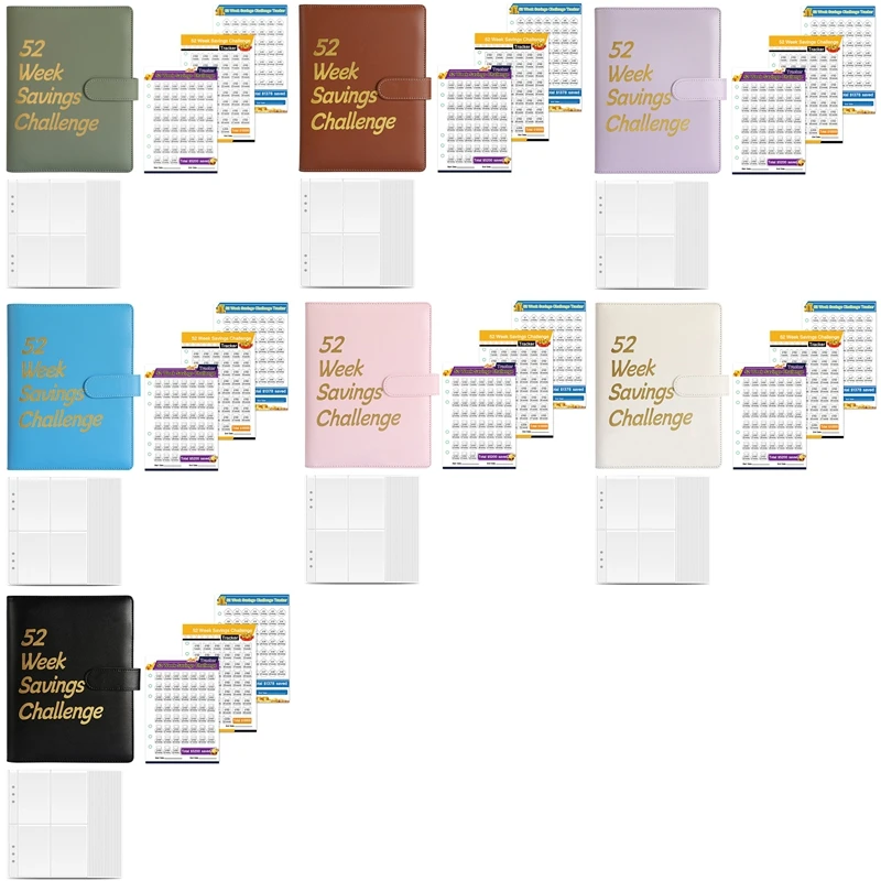 

52 Week Money Saving Challenge Binder,Money Saving Binder With Savings Challenges Book And Cash Envelopes, White Easy To Use