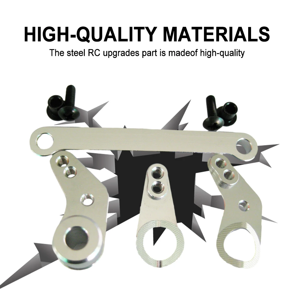 Aluminum Alloy High Precision Steering Servo Saver Complete For 1/10 FS 51805 51806 53625 53632 53633 RC Car Part