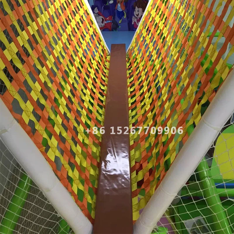 YLWCNN Indoor Playground Facility,Soft Single Plank Bridge Net Kids Playground Accessories Equipment Customized Broadbrimmed Net