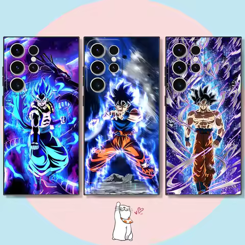 Dragon Ball Blue Vegeta Case for Samsung Galaxy S20 FE S24 S25 Ultra S21+ S23 FE S22 Plus S21 S24Ultra Black Soft Phone Cover