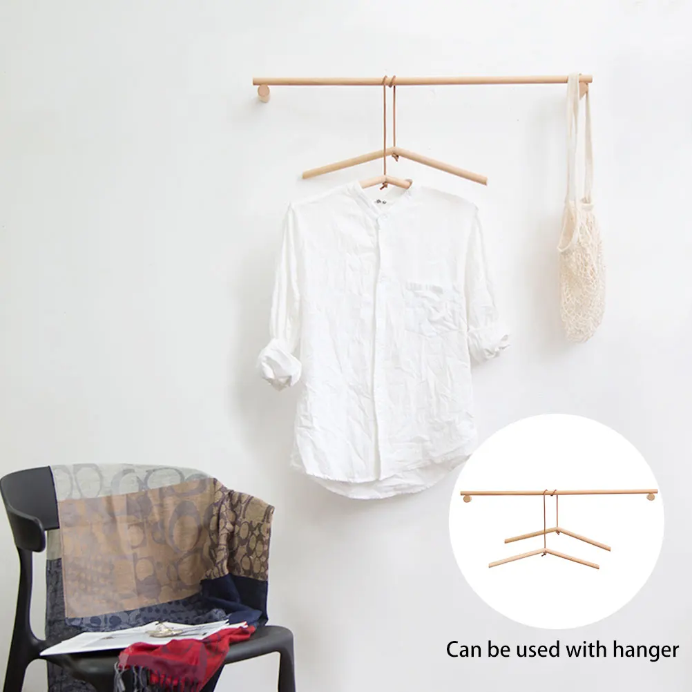 

Towel Rack Wooden Magnetic Stand Hanger Bathroom Bamboo Storage Hanging Space Saving Hygienic Coating Process