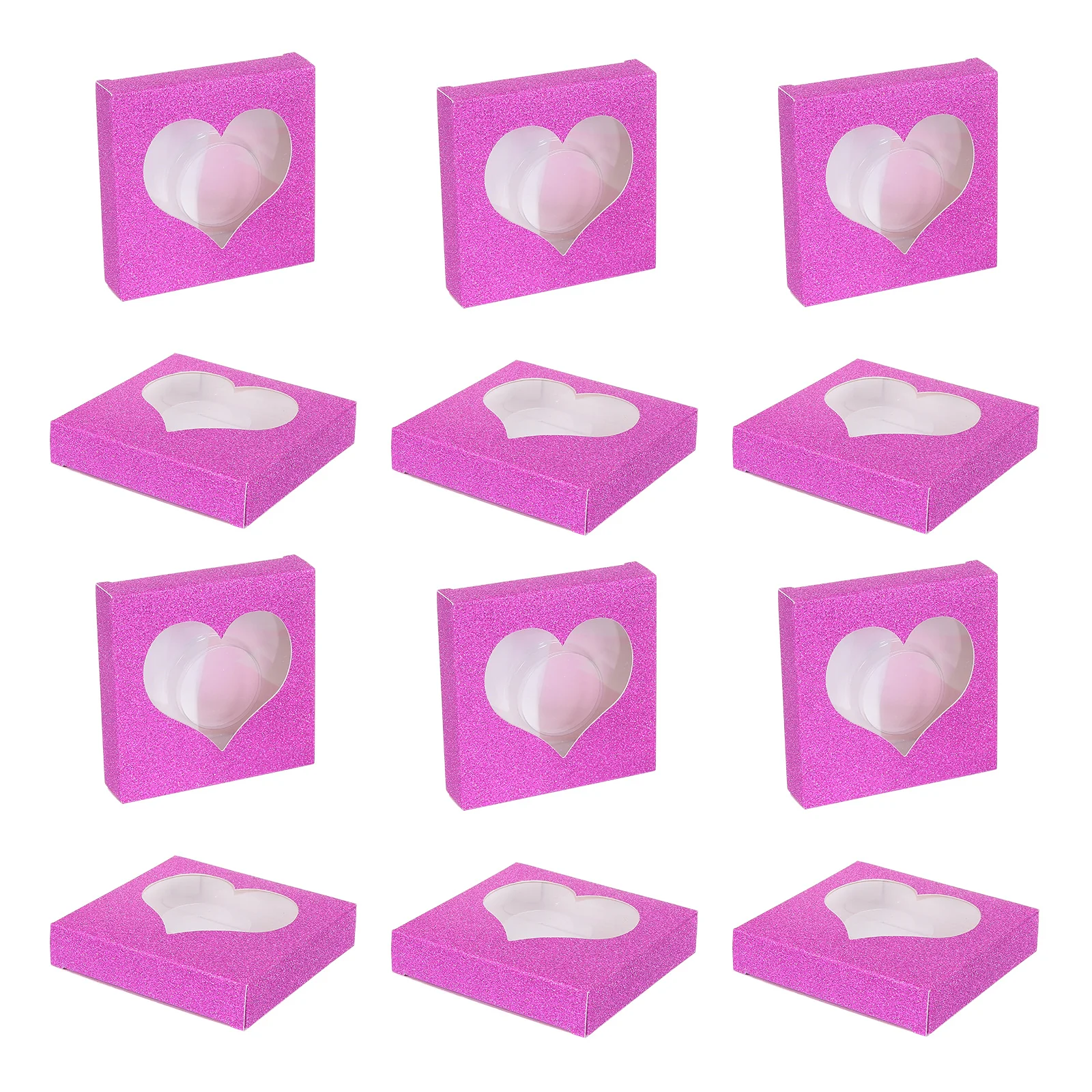 50Pcs Falsche Wimpern Box Tragbare Kompakte Wimpern Halter Schublade Design Praktische Wimpern Organizer Lagerung Fall mit Fenster