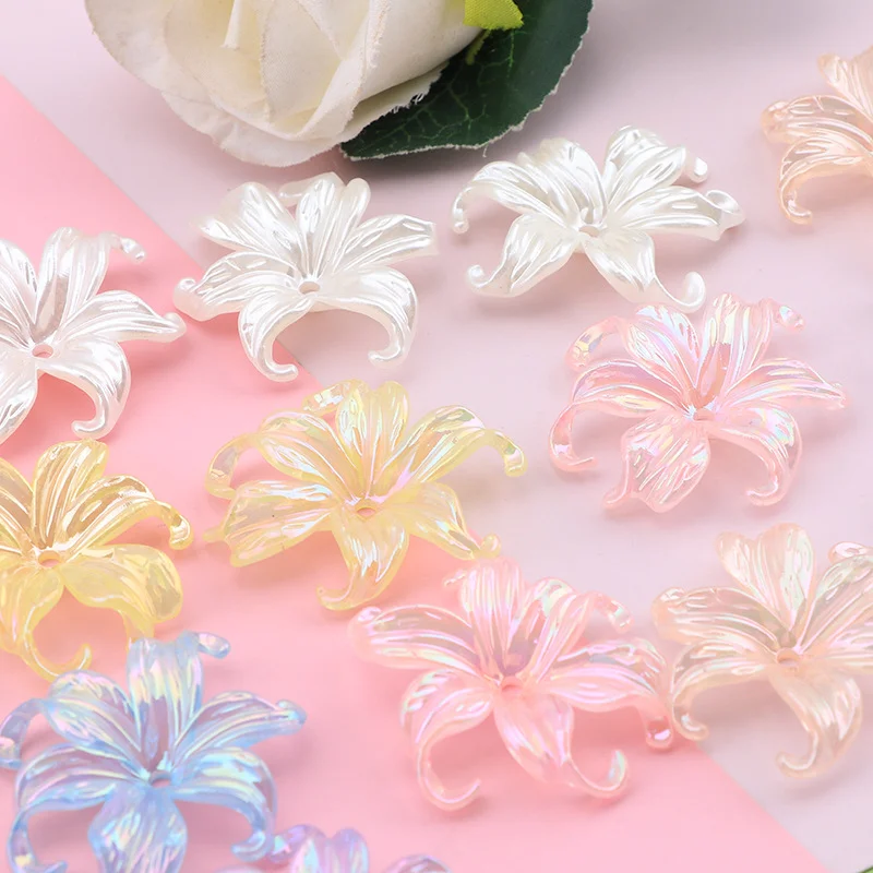 10-20 шт. блестящие цветы из с – обзор и цена Resin Art Earrings Material