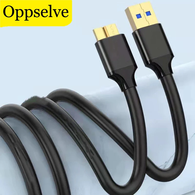 Micro USB 3.0 Cable,USB A Male to Micro B Cord for Samsung S5 Note 3 External Hard Drive Wire Super Speed Data Transfer HDD Tubo