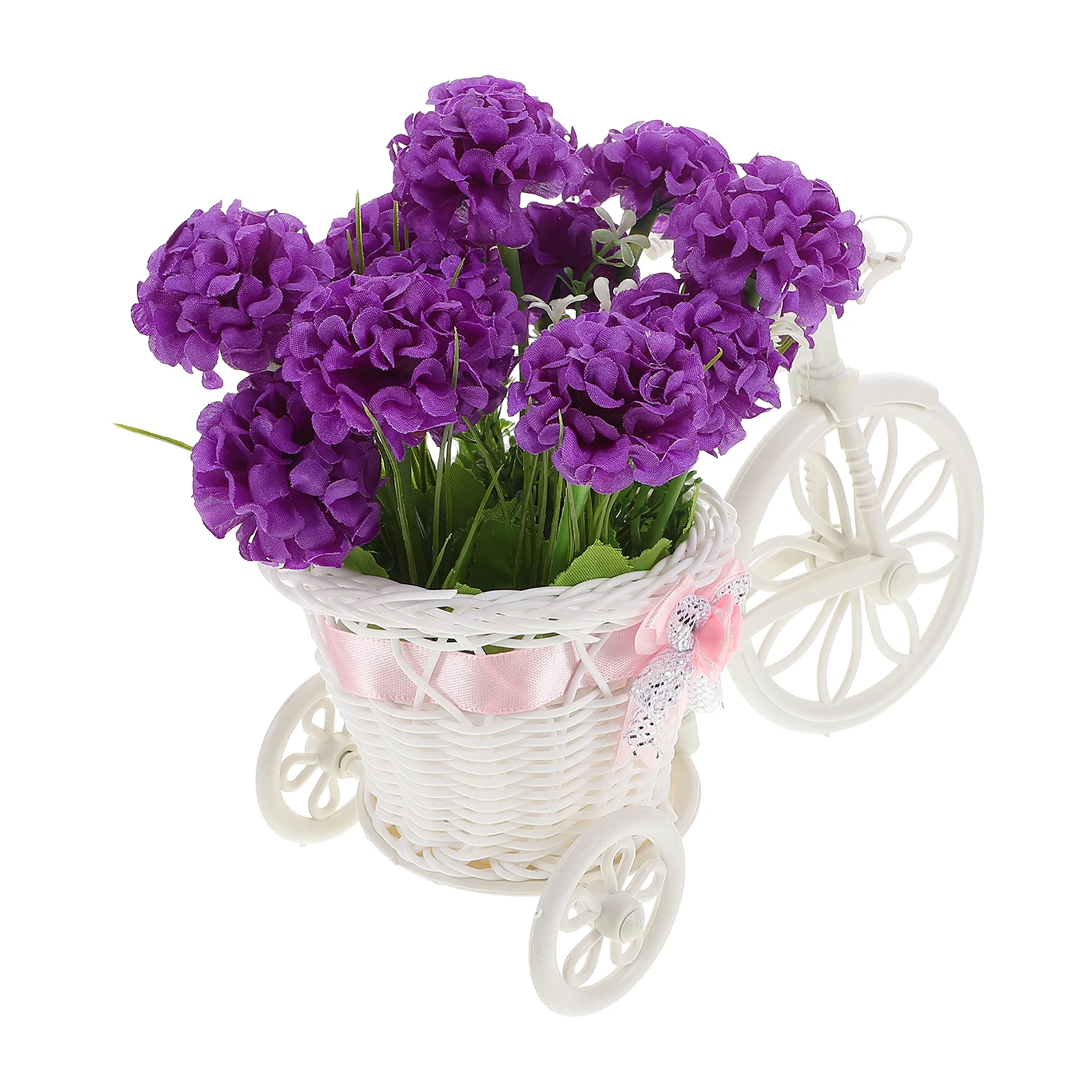 

Simulated Green Plant Artificial Flowers Decorative Arrangements Home Vase Centerpiece artificial bike purple hydrangea flower