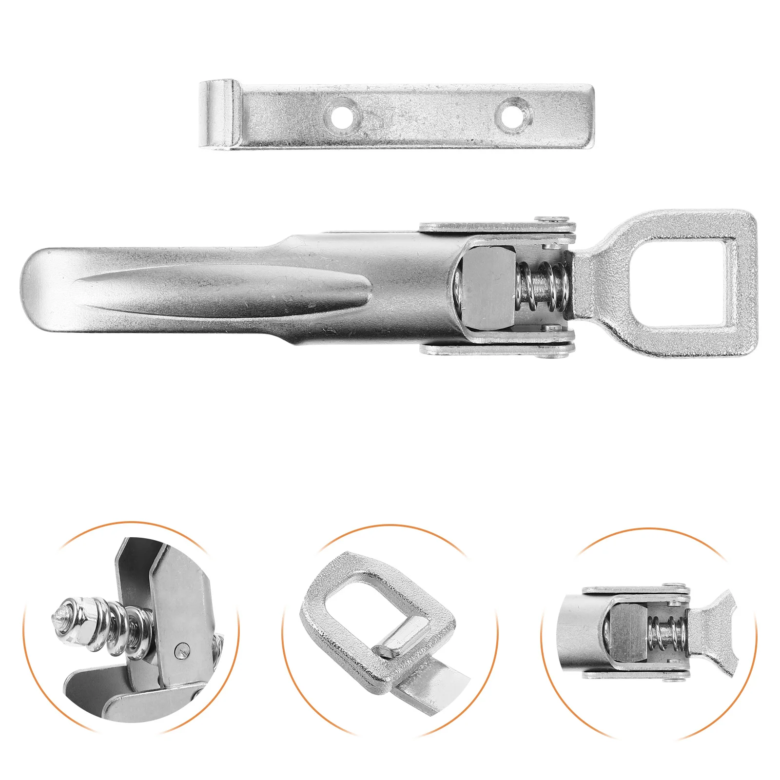 

Anti Vibration Spring Latch Adjustable Heavy Duty Trailer Rv Bumper Tow Hook For Cars Trucks Universal Auto Hardware Tool