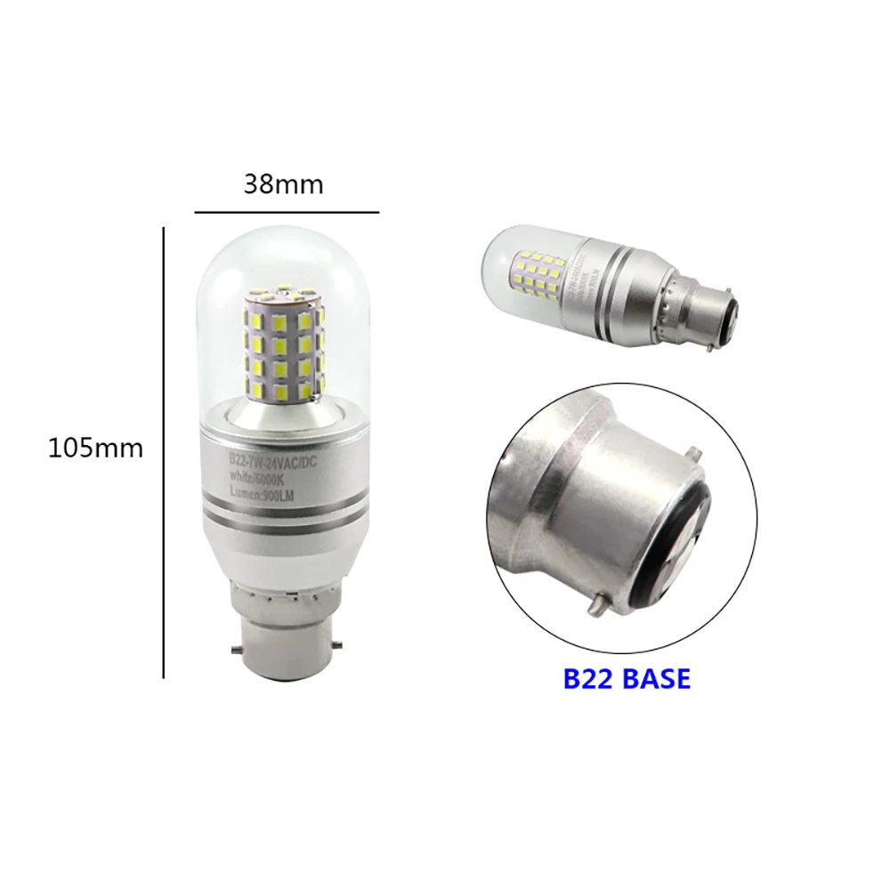 1pcs T38 E27 P28S Led Boat Navigation Lights 12v 24V Bulb Ship Traffic Safety Warning Signal Material Waterproof