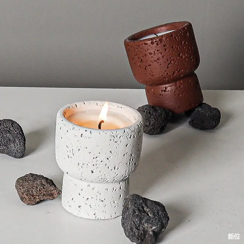 Nordic מלט יצירתי בית ארומתרפיה נר גביע ריק דיקסי פנים לבית קישוט תנור מיכל נר