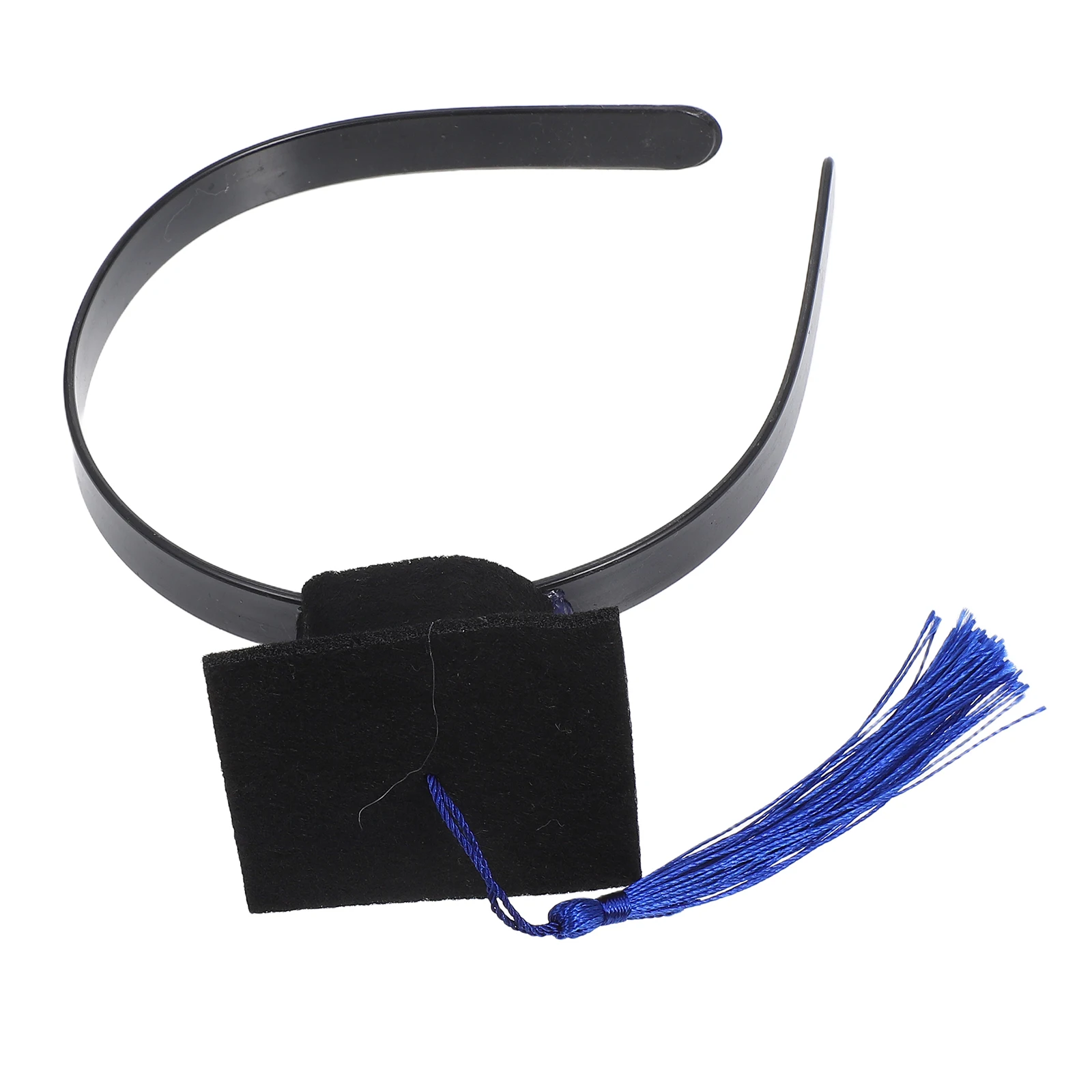 

Mini Graduation Cap Headband Stylish Doctoral Hat Party Photos Lightweight Polyester Grad Accessories Student Favor