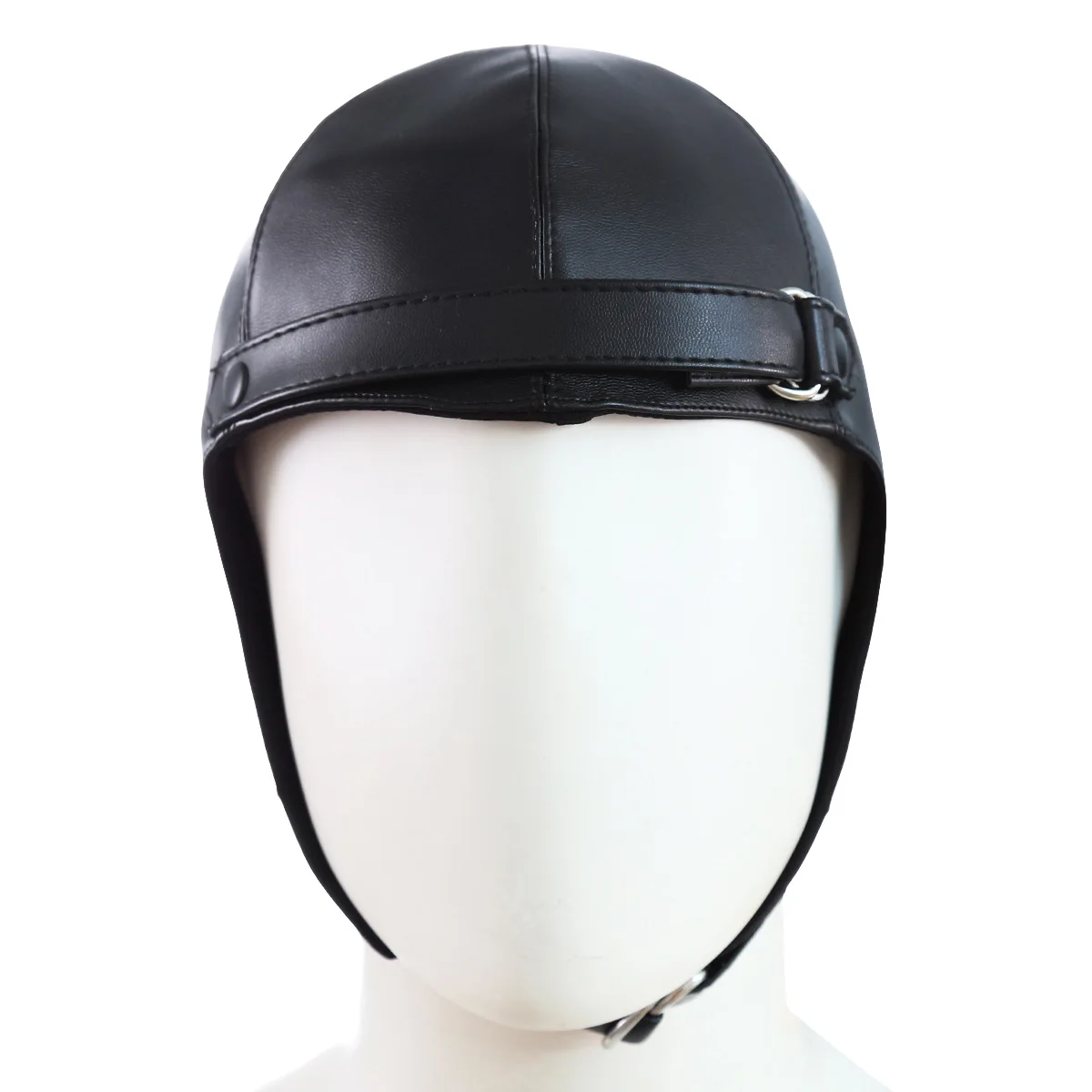 PU หมวก DJ Performance Props ตกแต่งหมวกหน้ากากเหมาะสําหรับปาร์ตี้ฮาโลวีนเครื่องแต่งกาย COSPLAY Props