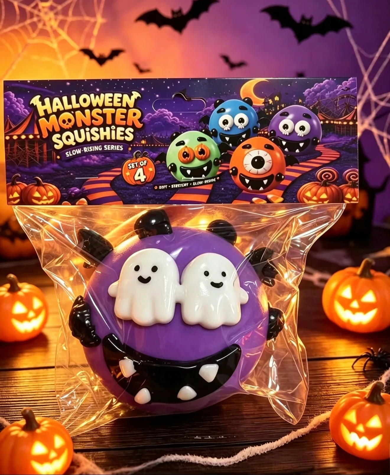 2026 Halloween Ghost Face Ghost Funny Stress Relief Toy Anime Kawaii Festival Naughty Toys for Kids Girls Gifts