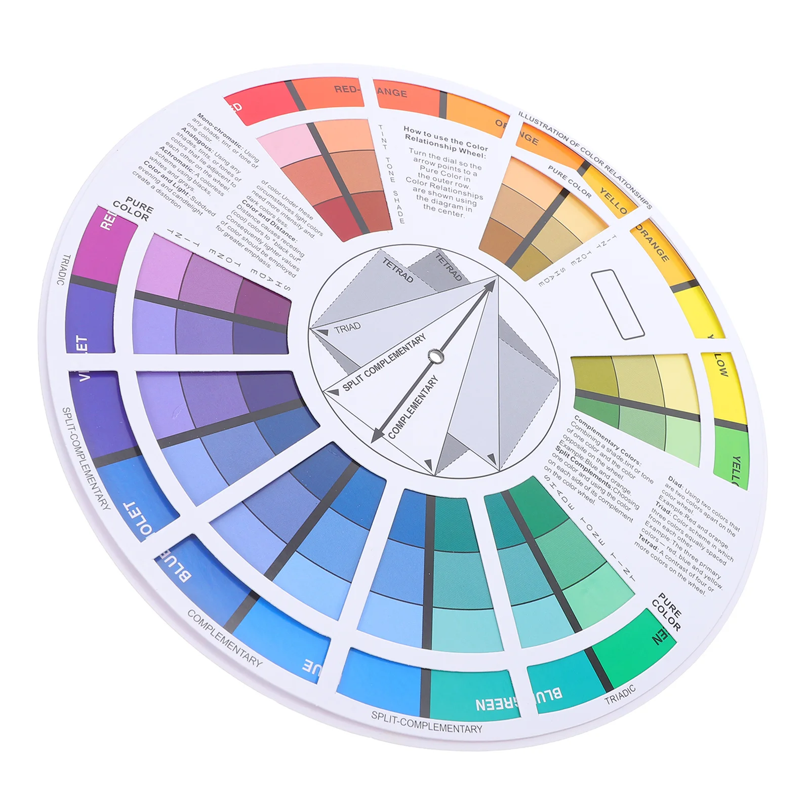 

Tattoo Color Wheel Professional Round Pigment Tool For Beginners Color Matching Assistant Central Circle Design Pigment