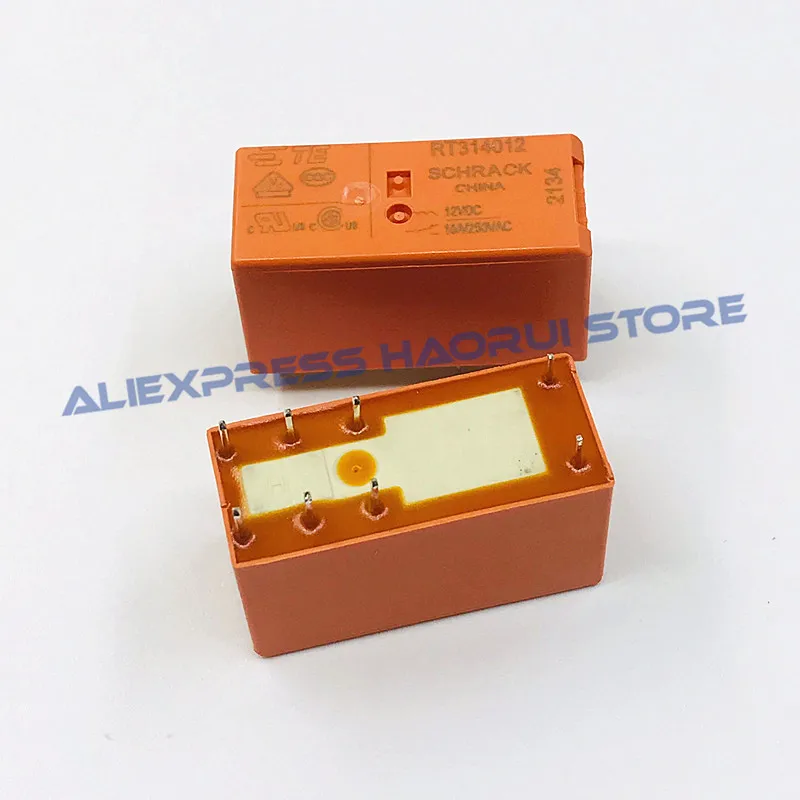 Free Shipping 100% new original relay 10pcs/lot power relay RT314012 12V 8PIN 16A