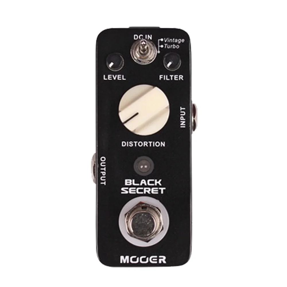 

MOOER Black Secret Distortion Guitar Effect Pedal 2 Working Modes True Bypass Mini Pedal Electric Guitar Parts & Accessories