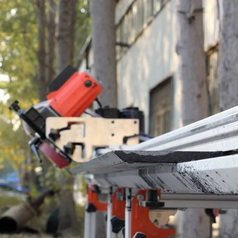 Self Propelled 45 Degree Rail Guide Stone Wet Cutter Saw Stone Cutter Cutting Machine For Porcelain Ceramic Tile