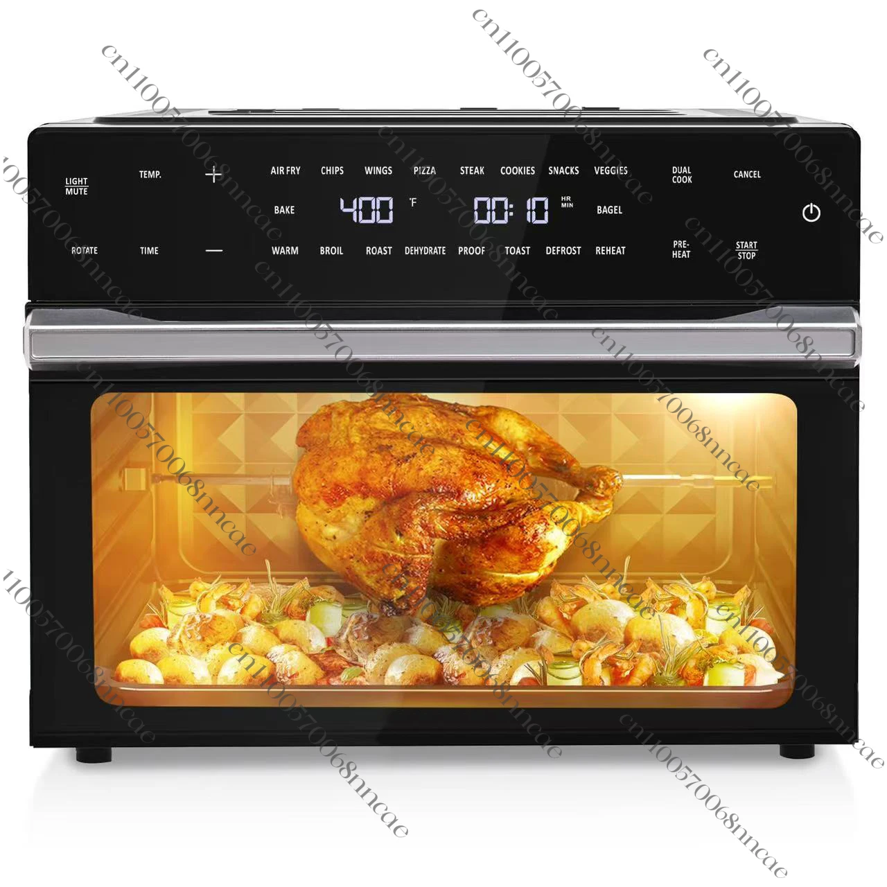 

Kitchen 18-in-1 Air Fryer Oven 32Qt Oilless Air Fryer Combo with Rotisserie, Toast, Bake, Roast, Reheat Functions and More