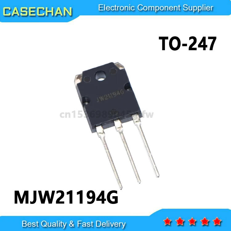 

10PCS New and Original 21193G MJW21194G TO-247 15A 250V 200W