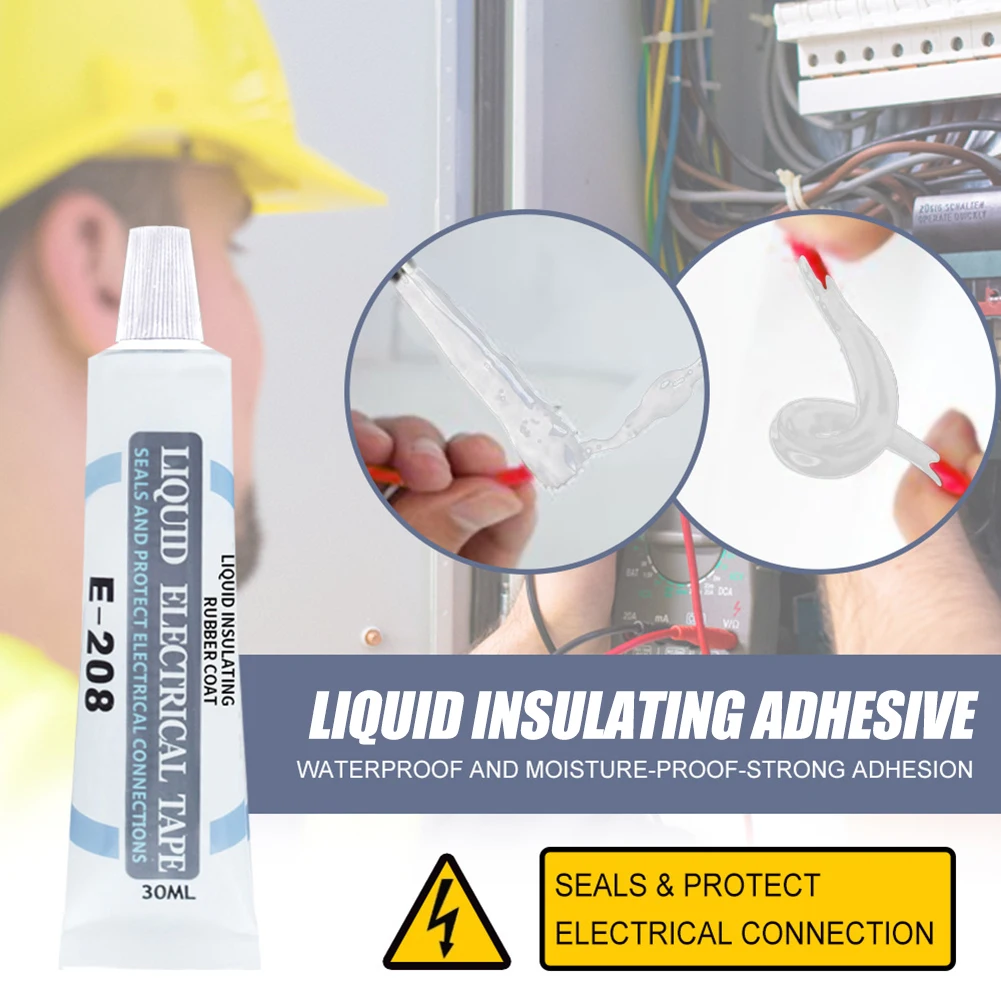 

125ml Liquid Insulation Electrical Sealant Liquid Tape Paste Waterproof Anti UV No Corrosion Insulation Electrical Glue Tape