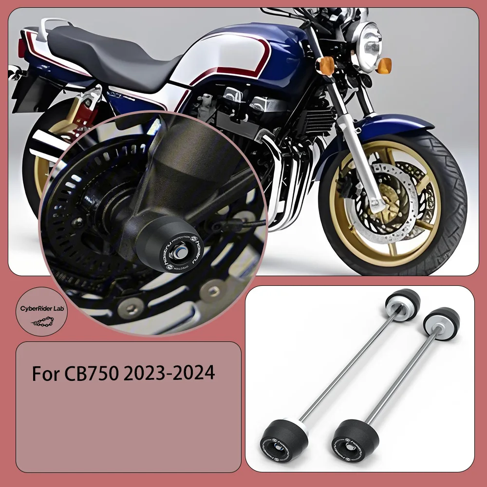 

For Honda CB750 (2023) Front & Rear Wheel Spindle Crash Guards - Motorcycle Anti-Fall Parts, Spindle Protection Accessories