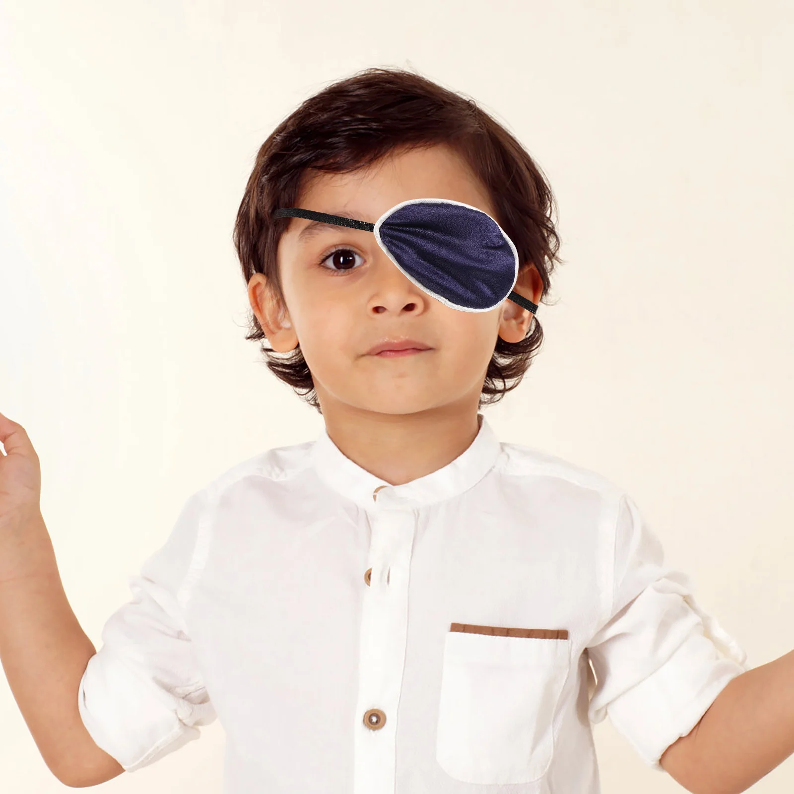

Single Eye Patch Silk Material Soft Comfortable Cover Amblyopia Eye Protection Patch Eyes Correction Covers