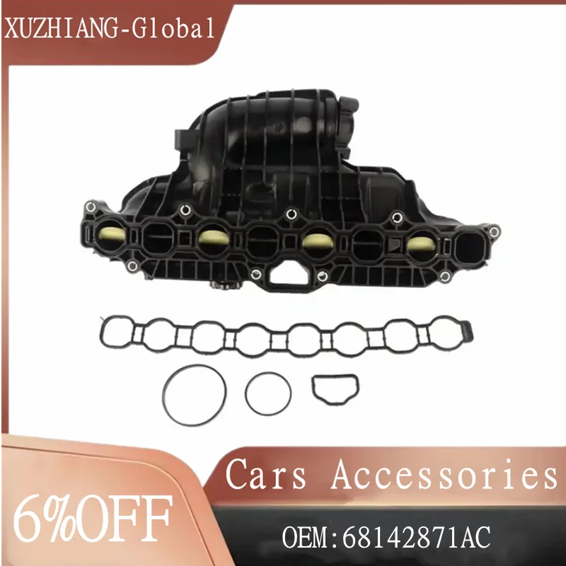 68142876AA 68142871AC 68142871AB 68142871AA 68142874AA AP01 Intake Manifold Unit without Motor for Jeep Liberty KK Chrysler 2.8