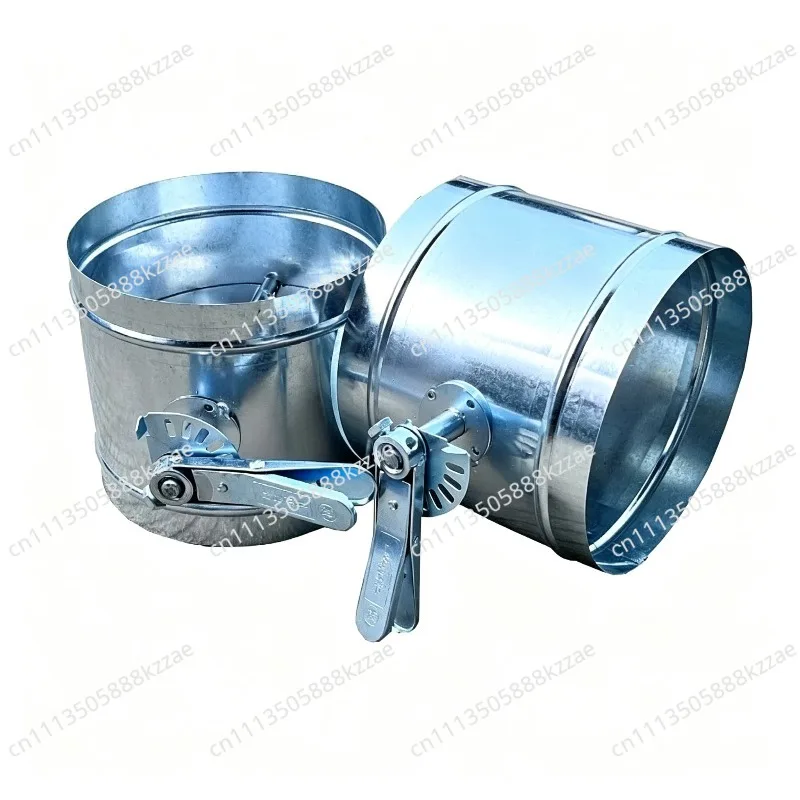 100mm 125mm 150mm 200mm Galvanized Iron Sheet Damper Manual Air Volume Control Valve Butterfly Valves for Spiral Duct