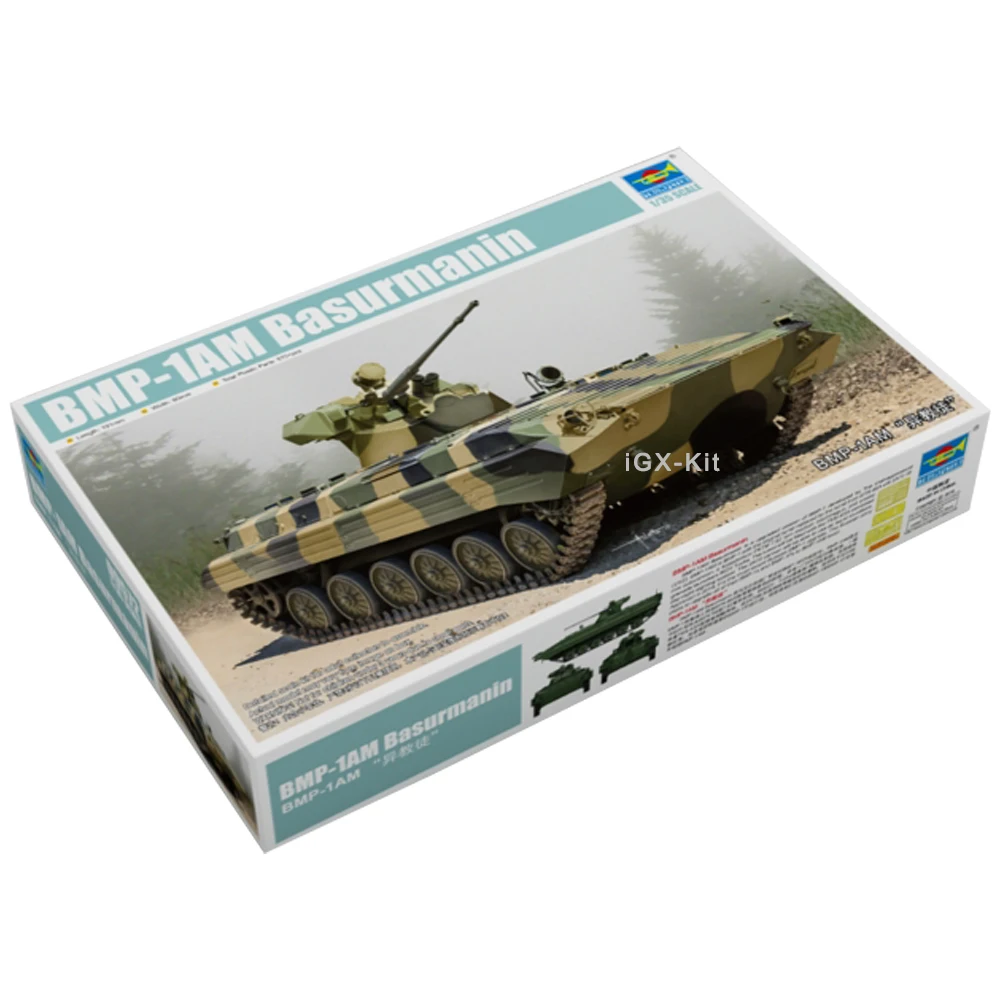 Trompetista-russo bmp1, bmp-1am basurmanin combate veículo, ifv montagem, brinquedo de plástico modelo, presente, modelo 09572 1/35