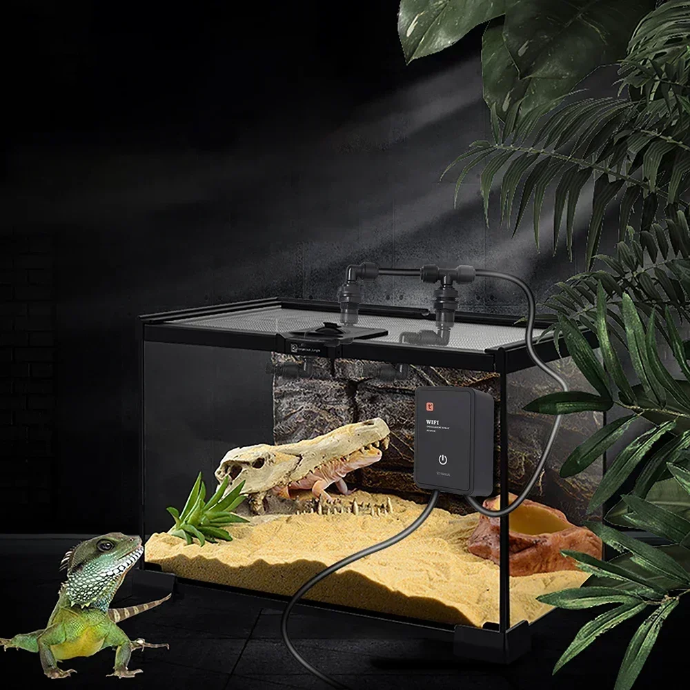 

Smart Reptile Lizard Turtle Spray Humidifier WiFi APP Control Automatic Fog Rainforest Timing Spray System Kit Irrigation Timer