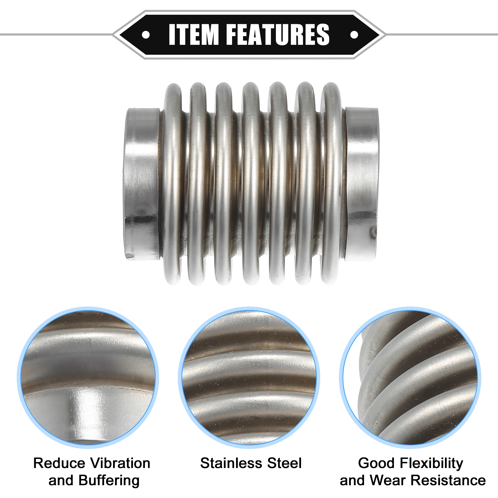 X Autohaux 63x102 مللي متر 63x203 مللي متر 76x102 مللي متر العادم فليكس الأنابيب سيارة الخمار العادم أنابيب مرنة أنابيب العادم العالمي المشترك