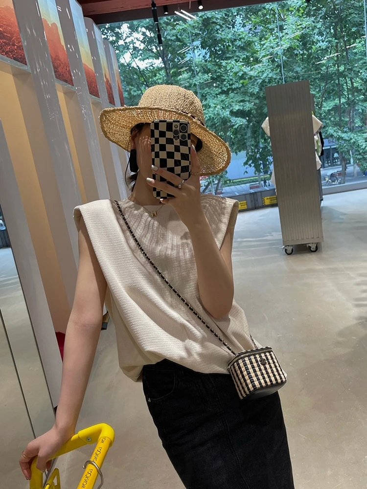 

Molin Pure Cotton ort Sve T-irt Simple Design Korean Sle round Ne oulder T-irt for Women Summer Casual Wear