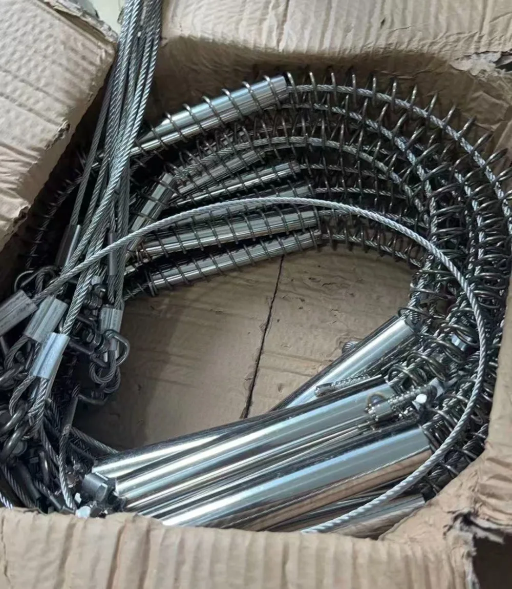 4mm Thick Steel Wire Rope Spring & Lock Nuts, Solid Replacement Accessories for Wild Boar, Fox and Rabbit Trap, Farm Essential