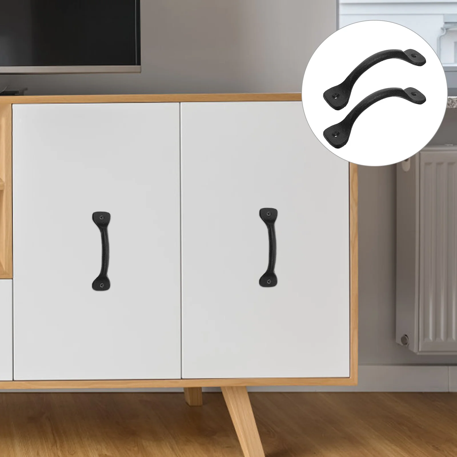 12個鋳鉄製ドアハンドルヴィンテージメタルプルキャビネット引き出しクローゼットドレッサーキッチン素朴なハードウェアドアハンドルプル