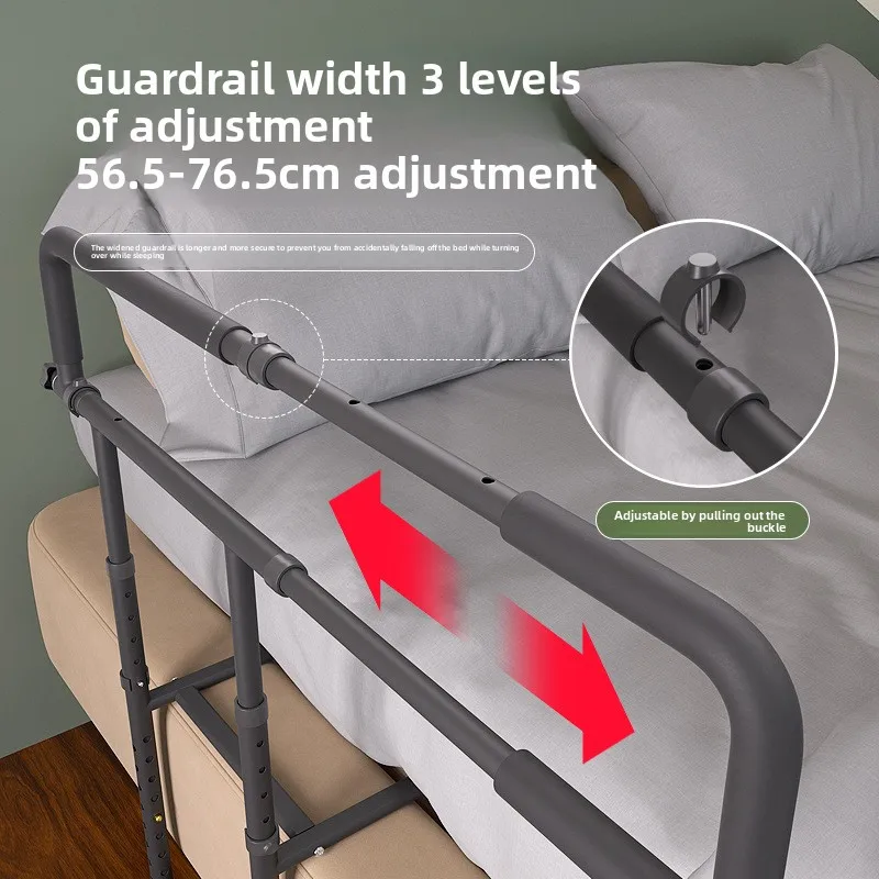 الكربون الصلب الطابق السرير القضبان مساعدة مقبض لكبار السن النساء الحوامل المنزل التنقل المعونة السرير دعم أدوات المساعدة الارتفاع #4