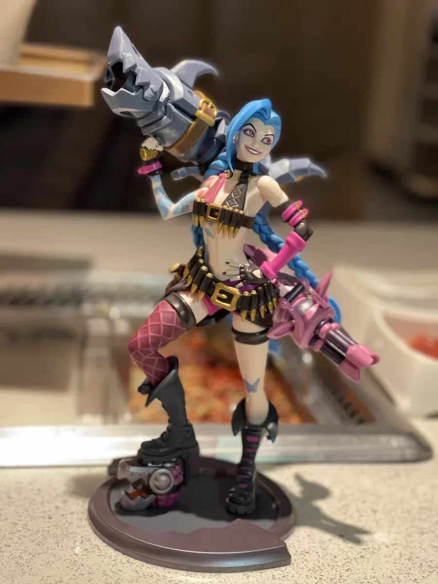 

New League Of Legends Game Periphery Figure The Piltover Enforcer Vi Jinx Medium Sculpture Action Figure Model Collectible Gift