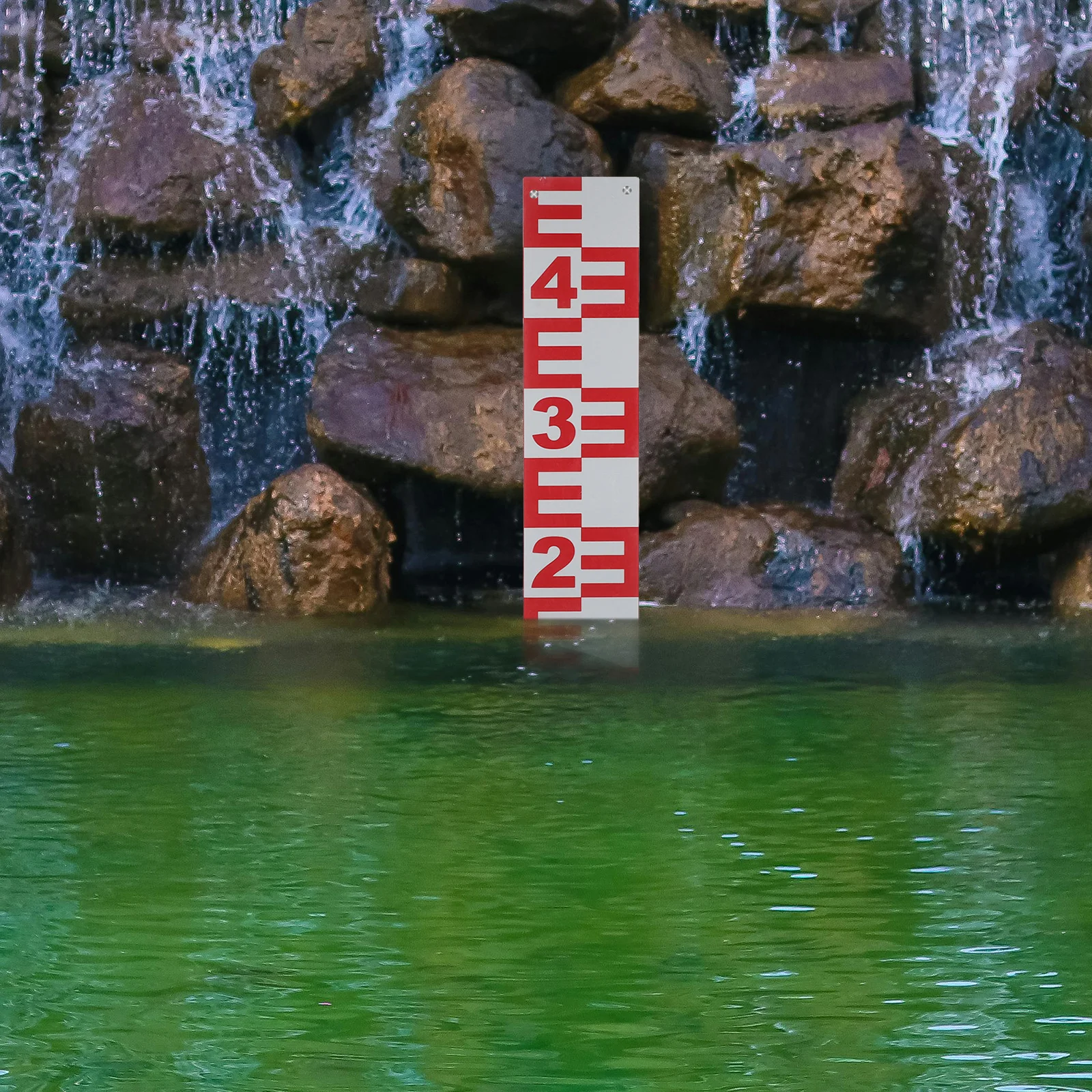 Picture 3: Water Level Scale Stainless Steel Durable Smooth In Dark For Reservoir Hydrological Measurement Swimming