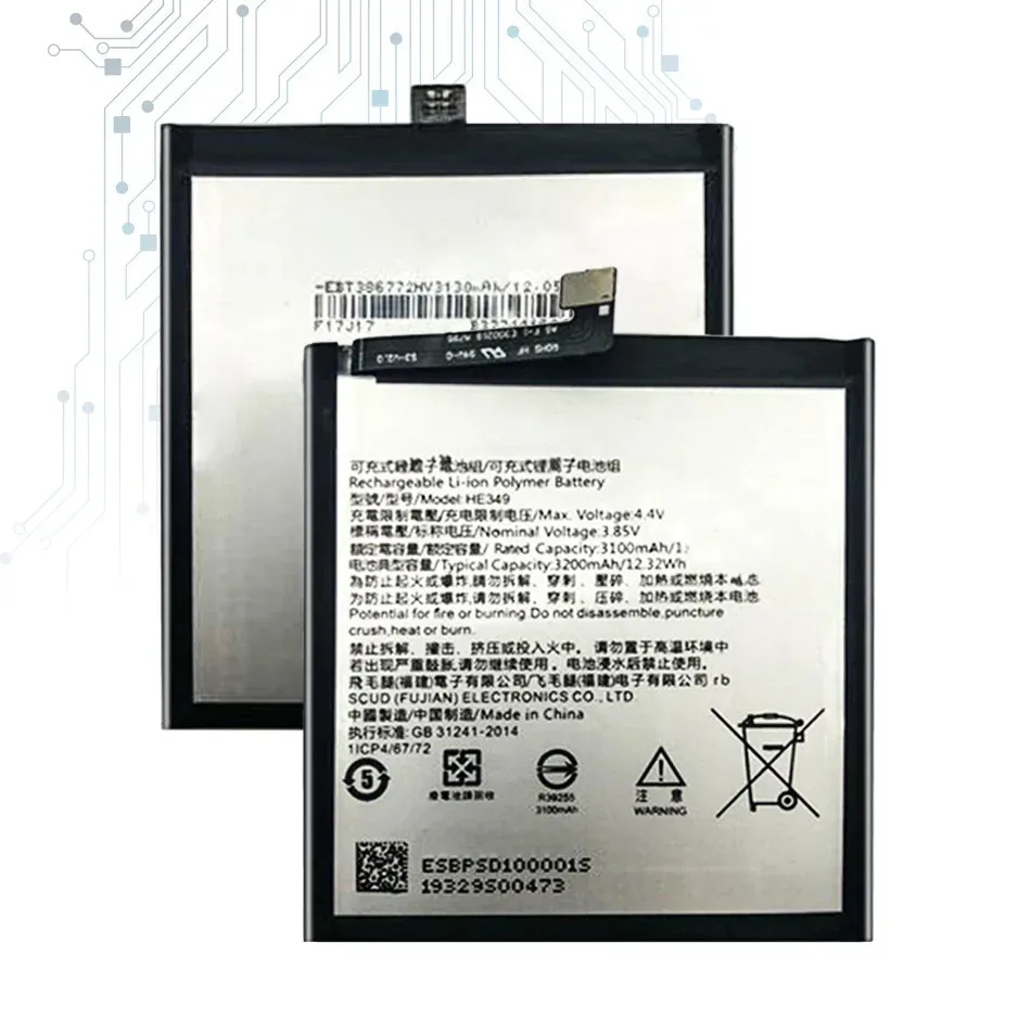 Battery HE349 HE 349 3200Mah For SHARP AQUOS S3 Fs8032