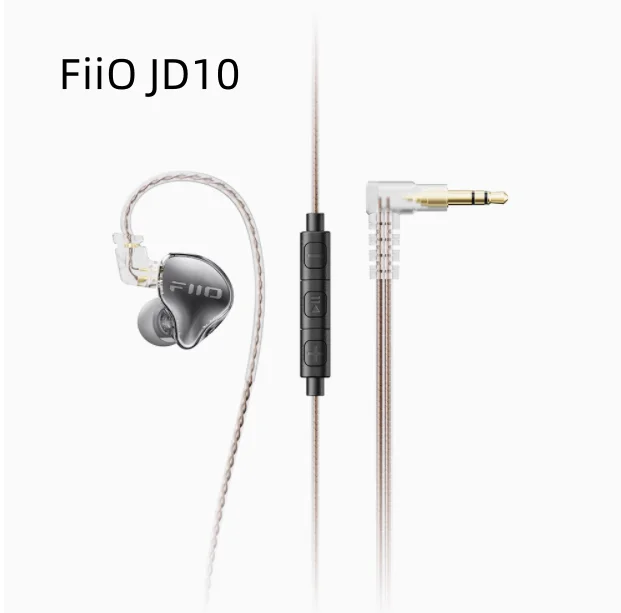 

FiiO JD10 Wired Earphones HIFI Stereo Bass Music Earbuds In Ear Sport Headphones Gaming Headset