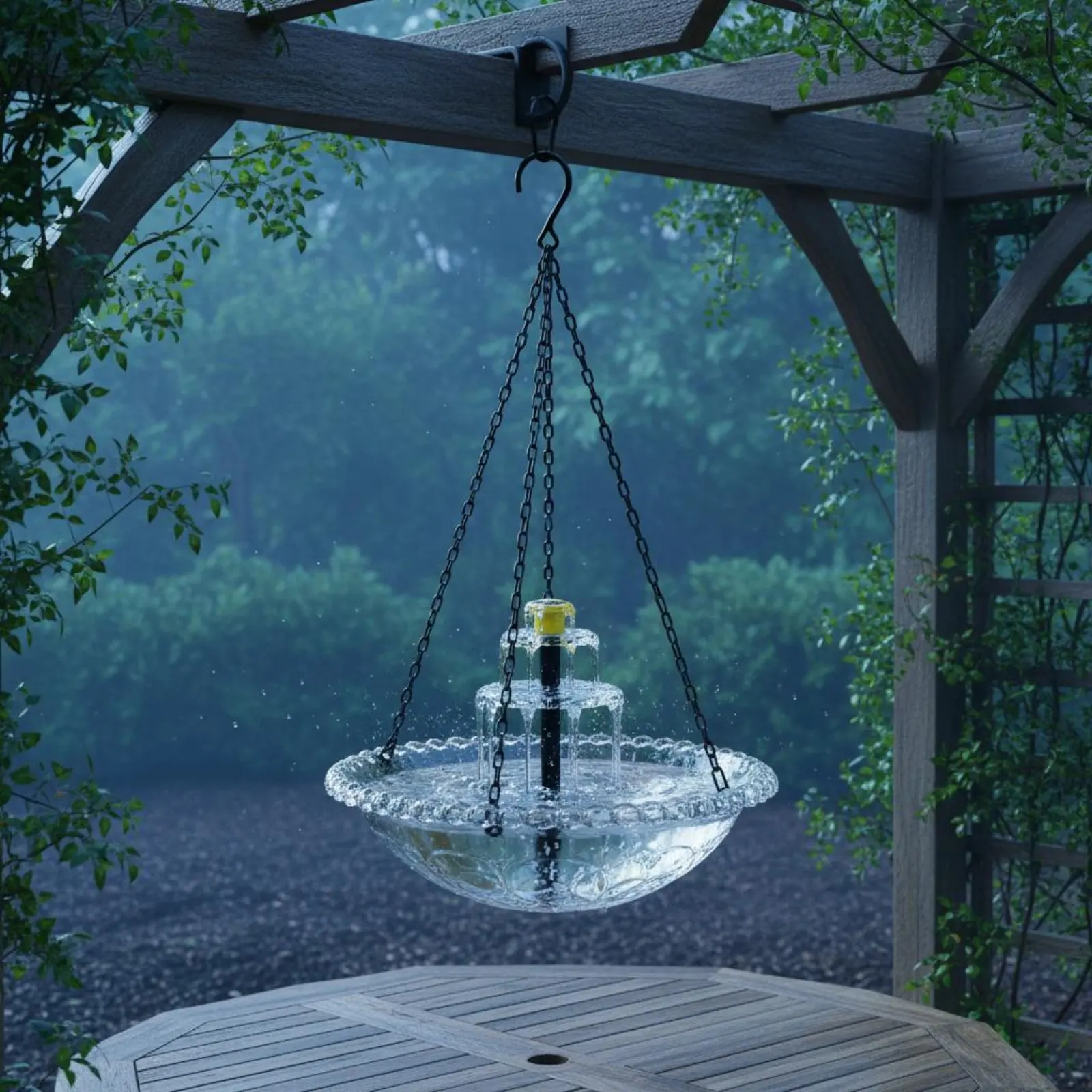 

Подвесная декоративная каскадная кормушка-водопад для птиц, многоуровневая подвесная водная композиция, устойчивая к погодным условиям, для садоводов