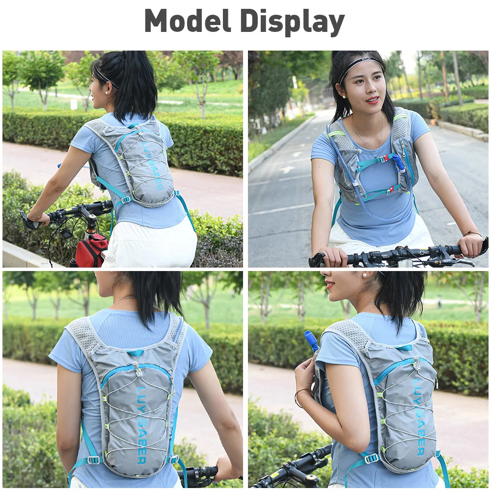 5L خفيفة للغاية سترة الترطيب على ظهره الرجال النساء مقاوم للماء الجلد تنفس تشغيل على ظهره لركوب الدراجات تشغيل حقيبة قاعة رياضة الظهر حزمة