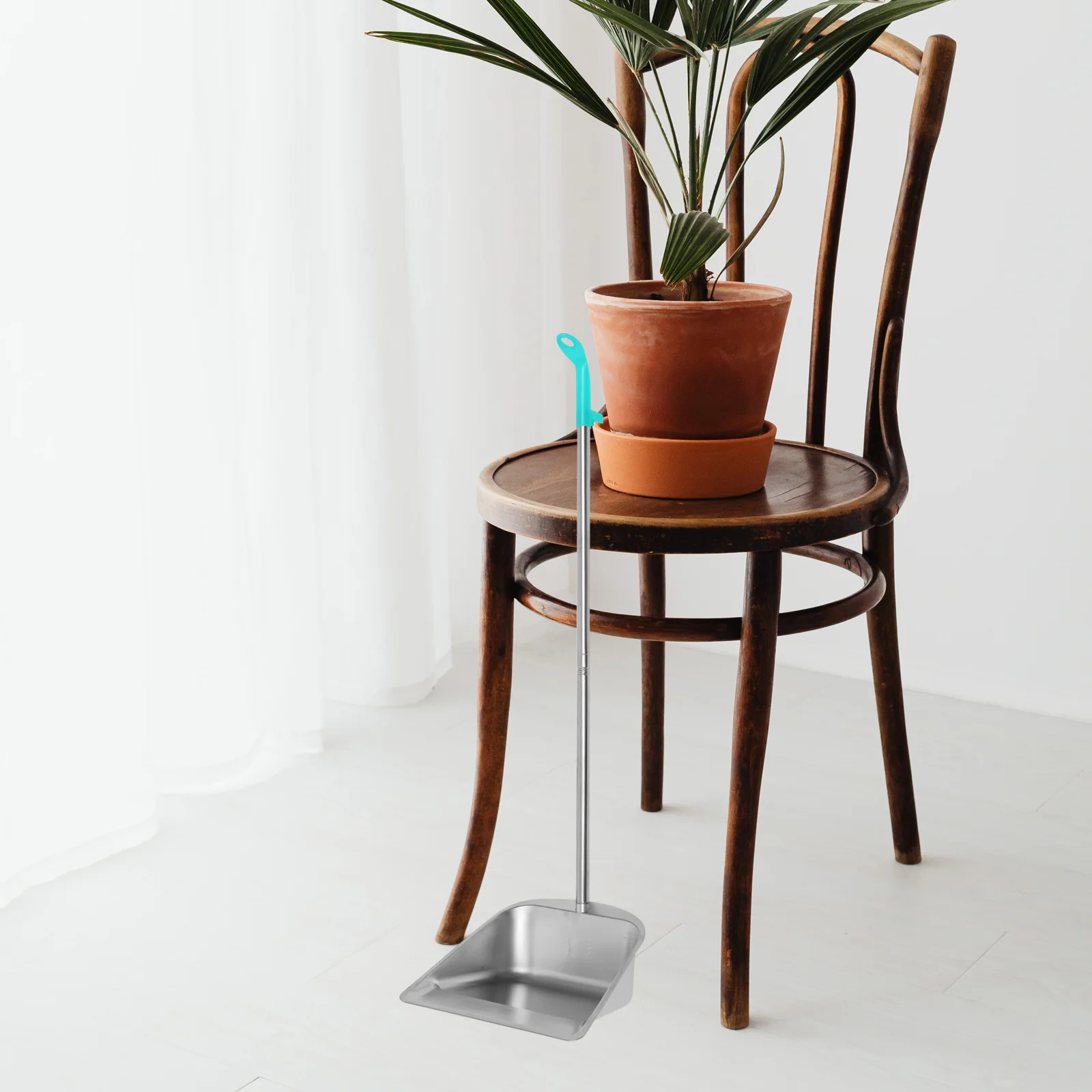 

Stainless Steel Dustpan Outdoor for Kitchen Detachable Cleaning Garbage Plastic Home Office