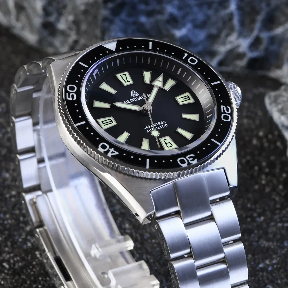 Heimdallr H14 Dive Watch NH35A Automatic Movement Sapphire Glass C3 Luminous 20Bar Waterproof Ceramic Bezel Vintage Watches