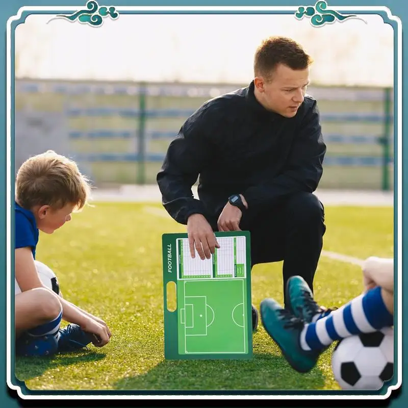 

Magnetic Soccer Clipboard Training Board Set For Coach, For Sport Strategizing Techniques Plays