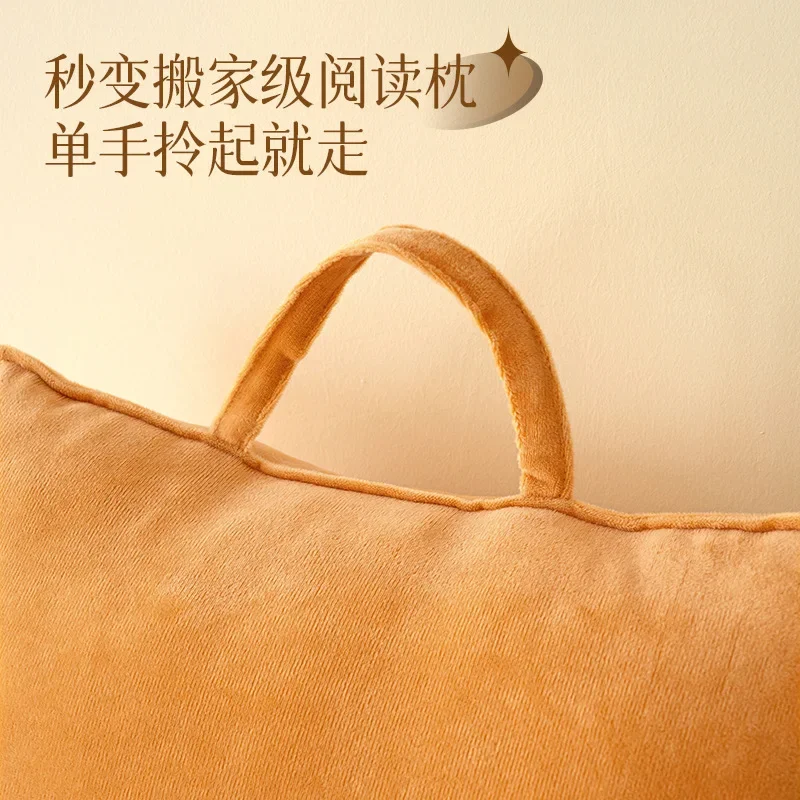 New 2025 Reading Pillow Lumbar Support Backrest Cushion Neck Waist Protection Versatile Bedhead Pillow For Dorm Bay Window