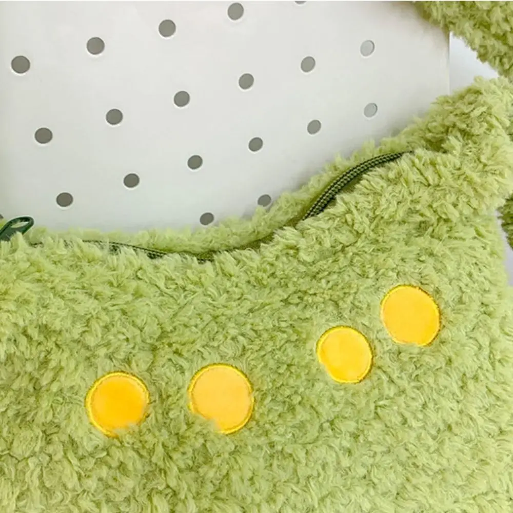 حقيبة ديناصور محمولة بسحاب طويل الرقبة بلون سادة وسعة كبيرة حقيبة كروس كرتونية حقائب كتف للعطلات #3