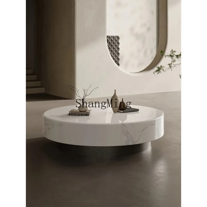 CL  Microcrystalline Stone Coffee Table High-end Internet Celebrity Small Apartment Living Room Home Modern Simple