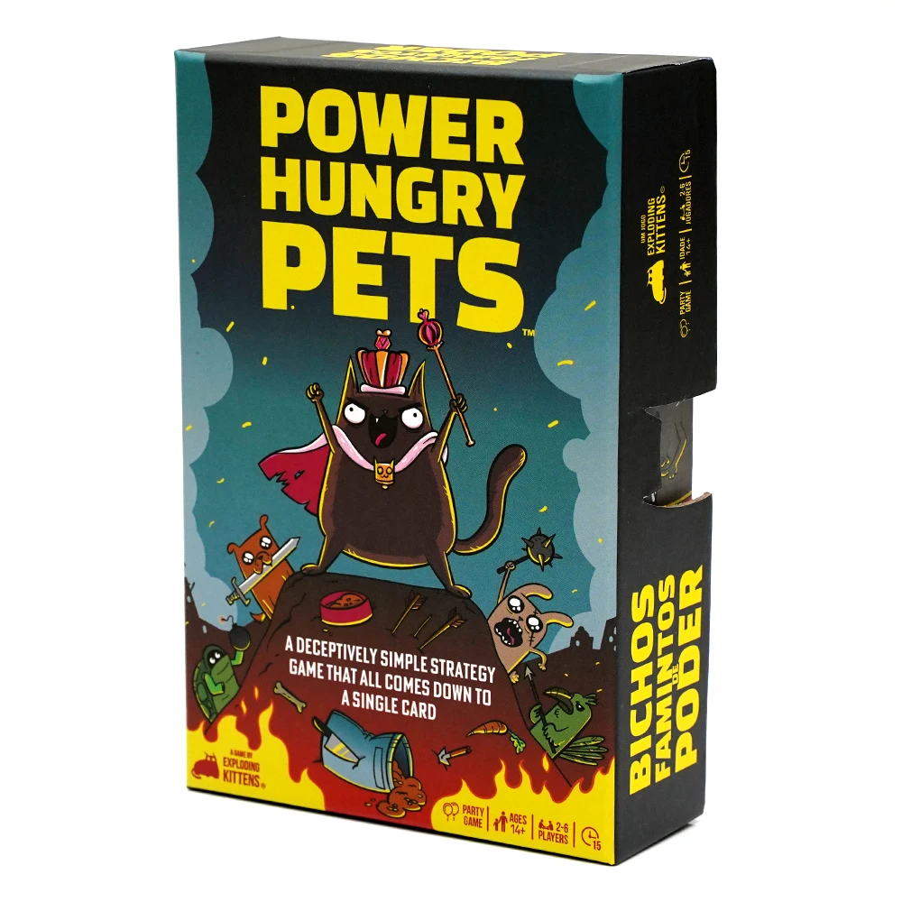 New Power Hungry Pets Exploding Kittens 2 6 Players Strategic and Simple Card Game Party Game Family Game Night