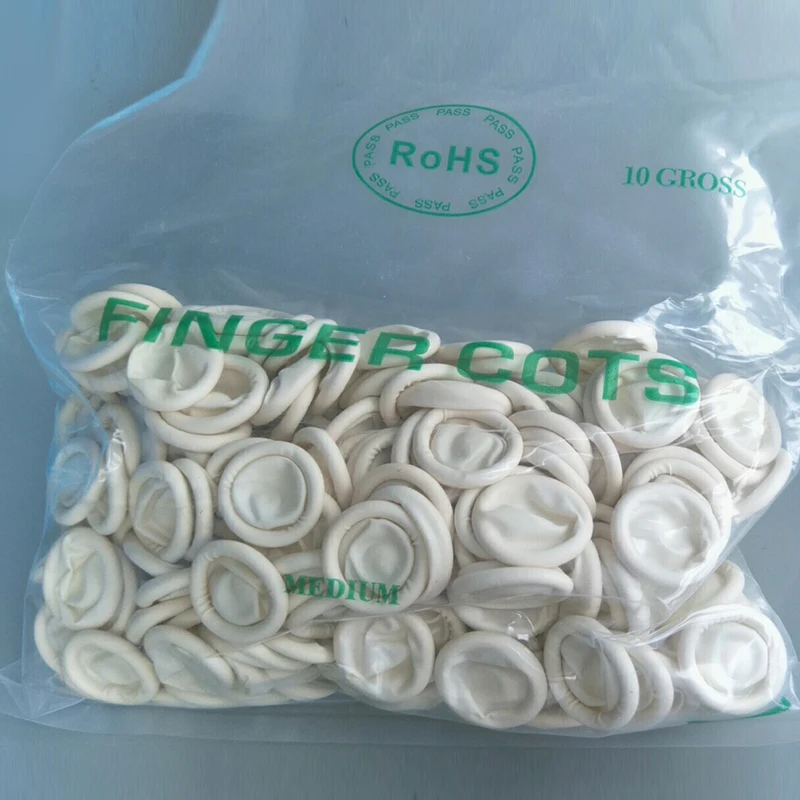 

100pcs Disposable Latex Finger Cot for Nail Art Manicure Tattoo Permanent Makeup Tattoo Eyebrow Liner Tattoo Accessories
