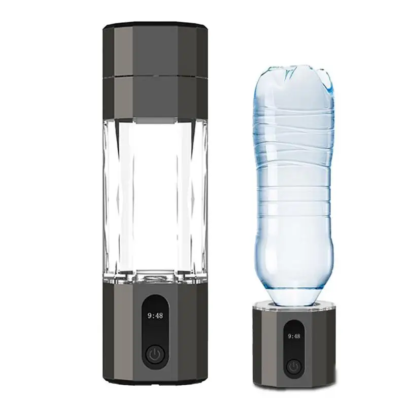 

Hydrogen Water Bottle Generator 208ml PEM Electrolytic Hydrogen Generator Rechargeable Water Ionizer Touch Control LED Display