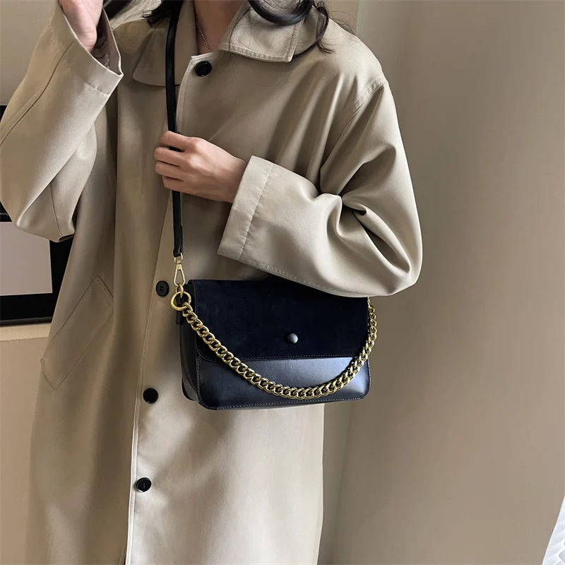 

Роскошная модная сумка через плечо с ремешком-цепочкой, модная дизайнерская женская сумка через плечо, элегантная женская маленькая квадратная сумка