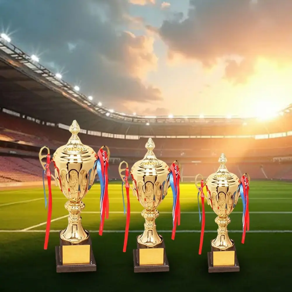 1Pc 29/33/36/41/46/51cm Trofeo personalizzabile Premio d'oro Scultura in plastica Trofeo sportivo Fornitura di ricompensa scolastica Design coperto